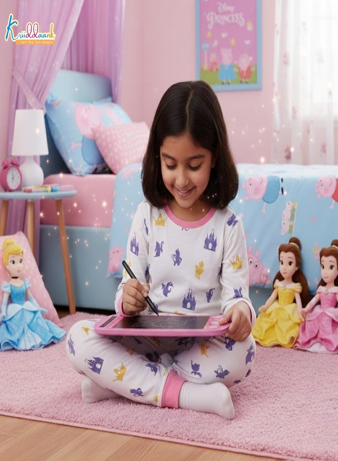 Kriiddaank لوحة الرسم الإلكترونية Kriiddaank Princess LCD، مقاس 10.5 بوصة، لوحة LCD قابلة لإعادة الكتابة، لوحة سفر للأطفال الصغار، هدية عيد ميلاد للأعمار من 3 إلى 9 سنوات، ألوان مستوحاة من الأميرات - Image 5